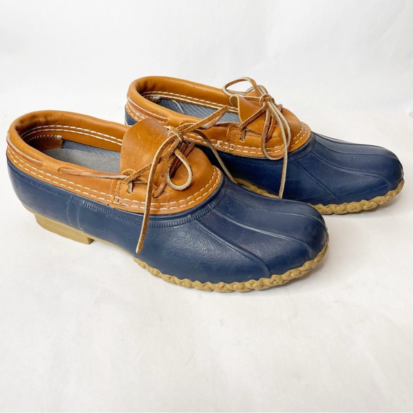 L.L. Bean The Original Duck Rain Boot Navy Shoe Size 9 - Picture 2 of 12